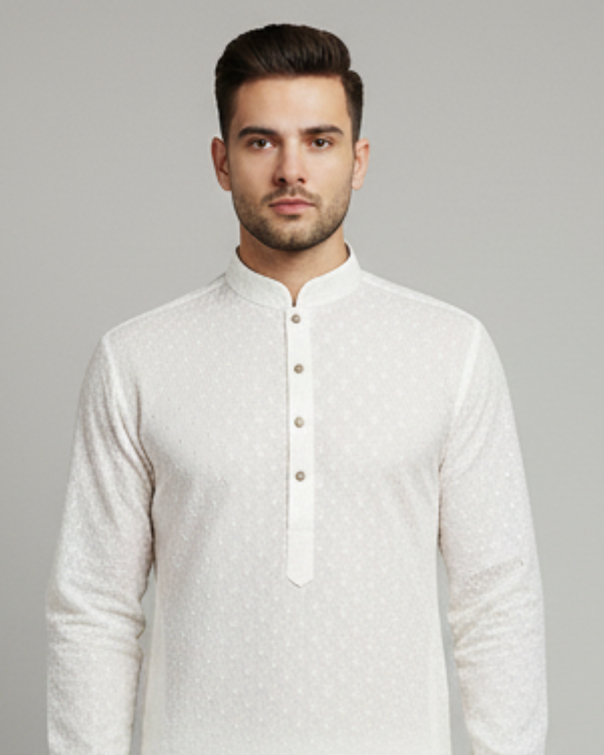 Cotton Embroidery Work Kurta