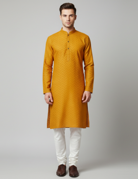 Cotton Embroidery Work Kurta