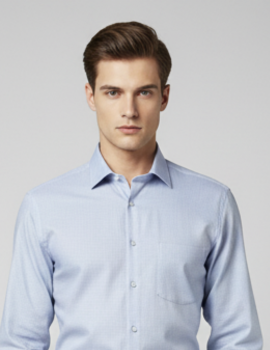 Solid Pure Giza Cotton Shirt