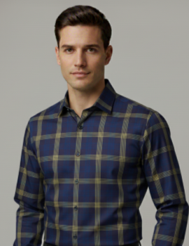 Pure cotton checks shirt